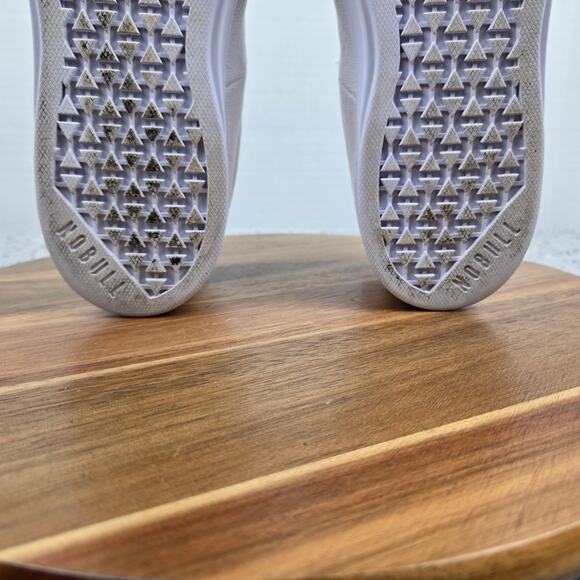 Nobull Womens 7 Canvas Mid Trainer White Canvas Athletic Gym Daily Workout Shoe - Picture 11 of 13